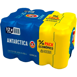 CERVEJA ANTARCTICA BOA LATA 473ML PILSEN PACK 12